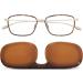 Nooz Faro Collection +1.5 Rectangular Reading Glasses for Men & Women - Steel & Nylon Frames in Tortoise - Enlarged Magnifying Glasses - Buy Online on GoSupps.com
