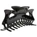 Gazechimp X-Shape Large Hair Claw Hair Clip Headdress Black