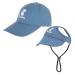 Pawaboo pet baseball cap 2 pieces of pet parents child hat sun hats with ear holes and adjustable chin straps pet family hats outdoor dog cap sun protection caps medium -sized blue medium -sized blue