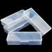 Clear Manicure Tool Box Lokyango Personal Nail Box Storage Case for Organizing Plastic Nail Tool Box for Manicure Pedicure Kit (4pcs)
