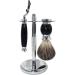 NSNT Exquisit Men's Razor Brush Set | Stainless Steel Manual Holder | Fashionable Hair Care Tool Gift | 10x17cm Silver - Buy Online on GoSupps.com