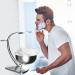 GRUTTI Deluxe Chrome Razor and Brush Stand with Bowl - Compatible with Manual, Safety, and Gillette Fusion Razors for Prolonging Shaving Brush Life - Shaving Stand 01 - Buy Online on GoSupps.com