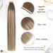 Moresoo Invisible Tape-In Extensions Real Hair Light Brown 55 cm Chestnut Brown & Gold Blonde 10 Pieces #8/22 for Seamless Volume & Length - Buy Online on GoSupps.com