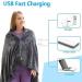 Buy Gray Electric Heating Blanket 140x80cm | Overheating Protection & Skin-Friendly Flannel for Winter Comfort - Buy Online on GoSupps.com