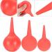 Magiclulu Ear Wax Cleaner - 3-Piece Soft Rubber Ear Wash Set | Gentle Ear Cleaner & Keyboard Cleaning Tool - 12x6.5cm Red - Buy Online on GoSupps.com