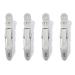 Shark HD100SAHCA Beauty Non-slip Alligator-style Accessory Clips 4.72 Inch (Pack of 4) Stone