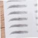 FRCOLOR 2pcs 3d Eyebrow Stickers Waterproof Stickers Makeup Tools Eyebrow Makeup Kit Woman Make up Stencil - Buy Online on GoSupps.com