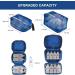 Hanging Toiletry Bag Waterproof Jiemei Travel Wash Bag for Men & Women with 4 Compartments Foldable Compact Size Super Durable Fabric Royal Blue L - Buy Online on GoSupps.com