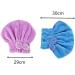 2-Piece Microfiber Hair Towel Set with Bowknot - Soft Headscarf for Women | Perfect for Bath & Make-Up - Buy Online on GoSupps.com