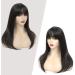Yamel Hair Topper for Women 18 Darkest Brown Synthetic Hairpiece with Bangs - Straight Wiglets for Thinning Hair - Buy Online on GoSupps.com