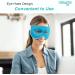NEWGO Reusable Hot/Cold Eye Mask for Puffy Eyes - Cooling Therapy for Migraine, Dark Circles, Dry Eyes - Sinus Pain Relief - Light Blue - Buy Online on GoSupps.com