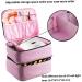 Premium Nail Polish Organizer Shell - Holds 30 Bottles & Nail Dryer Storage Bag - Pink Nail Polish Case - Buy Online on GoSupps.com