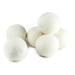 (Upgraded) SnugPad XL Size Wool Dryer Balls Natural Fabric Softener & 100% Organic Premium New Zealand Wool, Reduce Wrinkles & Save Time, Baby Safe & Hypoallergenic, White 6Count 6 Count (Pack of 1)