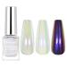 RARJSM Aurora Liquid Chrome Powder Pearl Purple Chameleon Metallic Mirror Effect Quick Dry Iridescent Chrome Nail Powder for Gel Polish Mermaid Glitter 5ML Nail Art Accessories No Curing Require Aurora 519