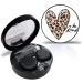 Personalized Savosang Leopard Design Contact Case Box with Mirror | Travel Kit & Pinch Tool | Black Savosang 2022 - Buy Online on GoSupps.com