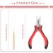 Vlasy Hair Extensions Tools Kit - Professional Pliers Set with Loop Threader, 200PCS Silicone Beads - Light Brown - Buy Online on GoSupps.com