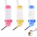Hamster Water Drinking Dispenser 3 Pcs 125ml Plastic Hanging Small Animal Water Bottles Automatic Water Feeder for Hamster Rabbit Guinea Pig Rat Gerbil