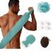 Back Scrubber for Shower ELELIFE Basic Back Washer for Shower with Exfoliating Gloves and Loofah Sponge Deep Clean and Invigorate Your Skin(8 Pack Blue-1)