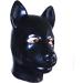 3D Latex Dog Animal Mask Hood in 0.8mm Black - Perfect for Parties! - Buy Online on GoSupps.com