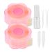 SOESFOUFU 1 Set Lace Double Eyelid Sticker Girl Eye Beauty Tapes Eye Lift Strips Eye Lift Tape for Droopy Lids Makeup Tape Makeup Stickers Lifting Belt Invisible Eyelid Tapes Reel Quincunx 5.3x5.3cm As Shown 1
