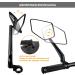 Arkham Extra Large Bicycle Mirror - 360 Swivel Shatterproof & Durable - Universal Fit for E-Bikes & Standard Bikes (Left Handlebar 21-25.4mm) - Buy Online on GoSupps.com
