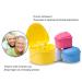 Denture Bath Box - Complete Care for Dentures, Braces, False Teeth, Mouth Guard, Night Guard & Retainers - Blue & White - Buy Online on GoSupps.com