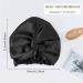 Arqumi Double-Layer Large Satin Sleep Bonnet for Women - Black - Buy Online on GoSupps.com