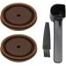 RIZGHWOY Kiesegel Eco Coffee Capsule with Brush Spoon Perfect Compatible Cover for Vetuolina Suitable for 40 Ml 230 Ml Capsule - Buy Online on GoSupps.com