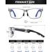 ANYLUV Blue Light Blocking Gaming Glasses for Men - Rectangle Metal Frame, UV400 Clear Lens, Gunmetal - Buy Online on GoSupps.com