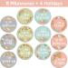 Floral Baby Monthly Stickers for Girls | Set of 24 Newborn Milestone Month Stickers - Buy Online on GoSupps.com