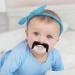 Fowybe Newborn Pacifier | Cute Corded Beard Design - Perfect Baby Shower Gift for Boys & Girls - Buy Online on GoSupps.com