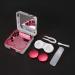 Jerliflyer Portable Pink Contact Lens Container with Marble Surface & Mirror | Fashionable Square Design for Outdoor Use - Buy Online on GoSupps.com
