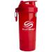 Smartshake O2GO ONE Plastic Protein Shaker Bottle 800 ml | 27 oz - Leakproof Screw-on Lid - BPA Free Unisex - Red
