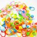 150 Plastic Stitch Markers with 3 Big Eye Needles - Knitting & Crochet Locking Set | Yarn Row Markers & Counter Clips - 10 Colors (Random Ship) - Buy Online on GoSupps.com