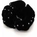 Mytoptrendz Black Velvet Scrunchie Edge Encrusted With Sparkly crystal (Diamante Black) - Buy Online on GoSupps.com