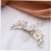 Didiseaon Rhinestone Flower Hair Comb Wedding Hair Comb for Bridal Rhinestone Hair Comb Bridal Hair Accessories Wedding Bridal Hair Comb Decor Tiara Pearl Crystal Veil White Bride - Buy Online on GoSupps.com