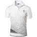 Sportides Men's Short Sleeve Dry Fit Polo Tee Shirt - White/Black - Size Large LSL195 - Buy Online on GoSupps.com