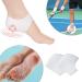 4PC Heel Cushions - Gel Inserts for Heel Spurs & Plantar Fasciitis - Silicone Pads & Socks for Pain Relief - White 2 Pairs - Buy Online on GoSupps.com