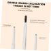 Healvian 4 Pcs Double-headed Waterproof Eyebrow Pencil Brown Eyebrow Pencil Brow Pen Brush Abs (shell) 1 count (Pack of 1) Assorted Colorx2pcs - Buy Online on GoSupps.com