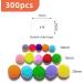 300Pcs Multi-Colored Pom Poms with Double Sided Tabs | Soft & Fluffy Puff Balls 10-20mm for Kids DIY Crafts - Buy Online on GoSupps.com