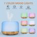 500ml Oil Diffuser with 15x10mL Essential Oils | Aromatherapy Diffuser for Large Room | 2 Mist Modes, 4 Timers, 7 Ambient Lights | Waterless Auto Off | Home & Office Aroma Diffuser (Log Color) - Buy Online on GoSupps.com