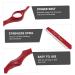 Minkissy 11-Part Hair Cutting Tool Holder Set - Premium Hair Razors & Thinning Tools - 17.5x2cm Red - International Shipping Available - Buy Online on GoSupps.com