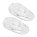 Eyeglass Nose Pads Push Fit Silicone Teardrop Pack of 2 Pairs 13mm by Sports World Vision 2 Pairs 13mm Push Fit