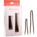 Frenchies Ultra Flocked Extra Soft French Twist Hair Pins: The French Hair Pins for Buns, Wedding Updo Hairstyles, Hair Extensions + Wigs, 20 Count, Brown 20 Count (Pack of 1) Brown