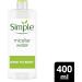 Simple Kind to Skin Micellar Cleansing Water 400ml - UK's #1 Facial Skincare Brand - Instantly Hydrating Makeup Remover - Buy Online on GoSupps.com