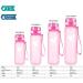 Aorin BPA-Free Tritan Leak-Proof Water Bottle - 350ml/500ml/750ml/1L | Fitness Running Yoga Outdoor - Pink Color for Adults & Kids - Buy Online on GoSupps.com