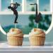 Morndew 24 PCS Black Glitter Saxophone and Player Cupcake Toppers for Kids Music Themed Party Children Birthday Party Baby Shower Wedding Party Decorations - Buy Online on GoSupps.com