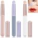 AOOWU Lip Brush Set - 3 Pcs Reusable Applicators for Women | Travel-Friendly Makeup Brushes for Lipstick, Eyeshadow & Eyebrows - Buy Online on GoSupps.com