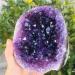 Folk Crafts Natural Purple Crystal Stones Brazilian Amethyst Geode Crystal Cluster Hecoration - Buy Online on GoSupps.com