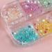 6 Grid Accessories Crystal Strass Diamond AB Color Round Glass Mermaid Gradient Aurora Nail Rhinestones - Buy Online on GoSupps.com
